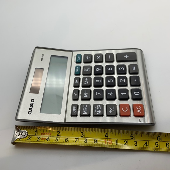 Casio MS-80B Solar Powered Standard Function Desktop Calculator Working! - Picture 9 of 9